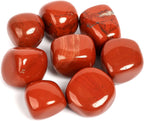 ZenQ 1/2 lb Tumbled Red Jasper Stones for Wicca, Reiki, and Energy Crystal Healing, Natural Red Jasper from South Africa