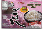 Shirakiku Dried Grains & Rice - Japanese Style Short Grain Sticky White Rice - Premium Quality Microwavable Ready To Eat Cooked Sushi Rice, 7.4 Ounce (Pack of 12)