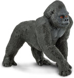 Safari Ltd. Lowland Gorilla Figurine - Lifelike 4.25" Primate Figure - Educational Toy for Boys, Girls, and Kids Ages 3+