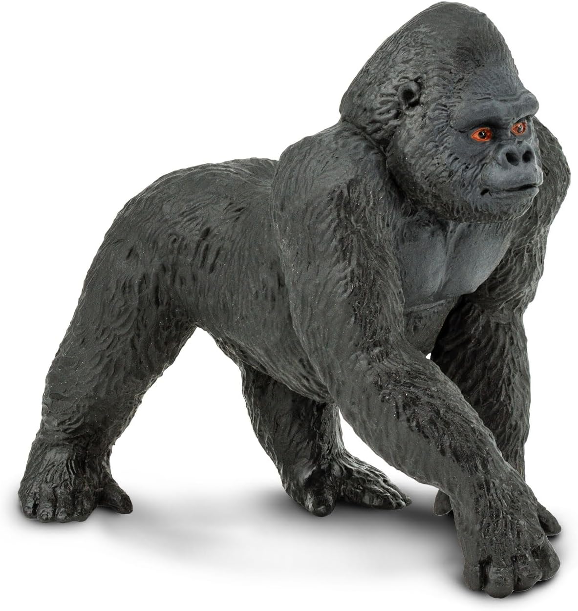 Safari Ltd. Lowland Gorilla Figurine - Lifelike 4.25" Primate Figure - Educational Toy for Boys, Girls, and Kids Ages 3+