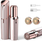 innobeaut Facial Hair Removal for Women, Electric Painless Facial Hair Remover for Face, Lip, Chin with USB Rechargeable, Gold(2 pcs Heads)