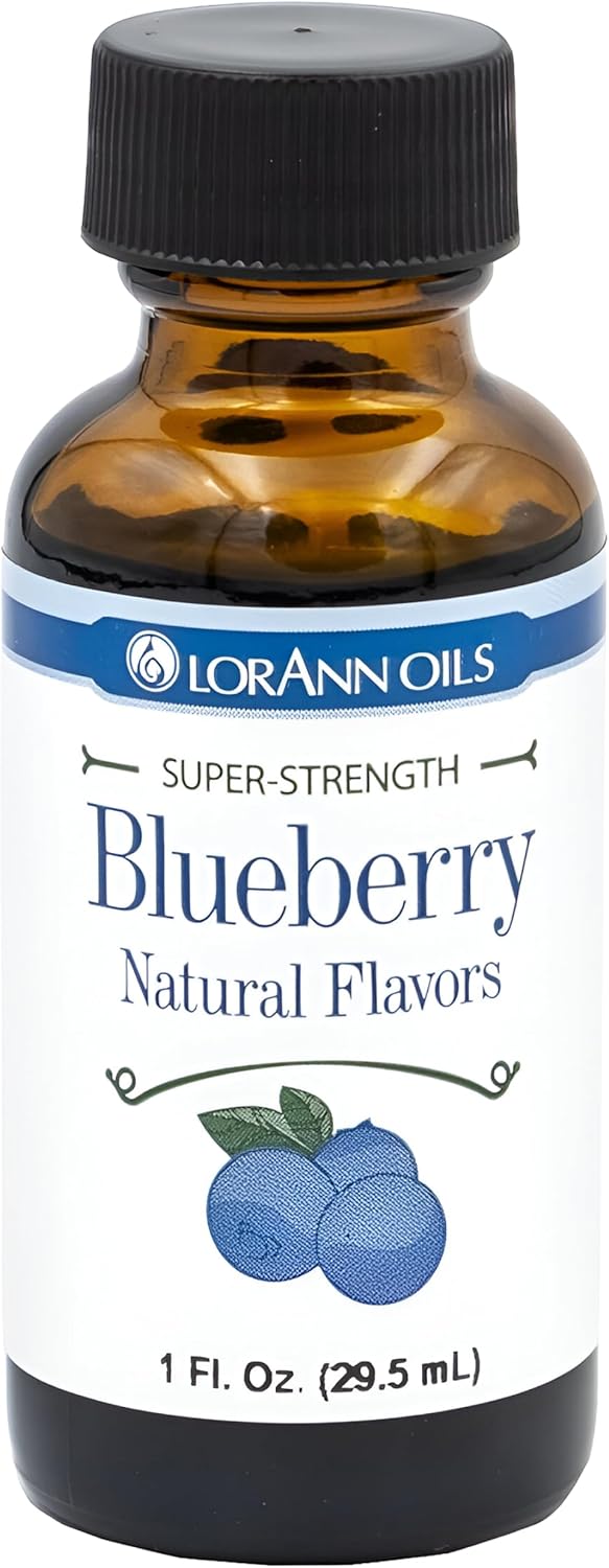 LorAnn Oils Super Strength Flavoring - Used For Candy Making, Flavoring Extracts, Baking, Hard Candy, and Flavor Oils - Bold, Natural Flavors 4X Stronger Than Extracts - Blueberry, 1 fl oz