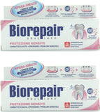 Biorepair: "Protezione Gengive" (Gum Protection) Toothpaste with microRepair * 2.5 Fluid Ounce (75ml) Tube (Pack of 2) * [ Italian Import ]