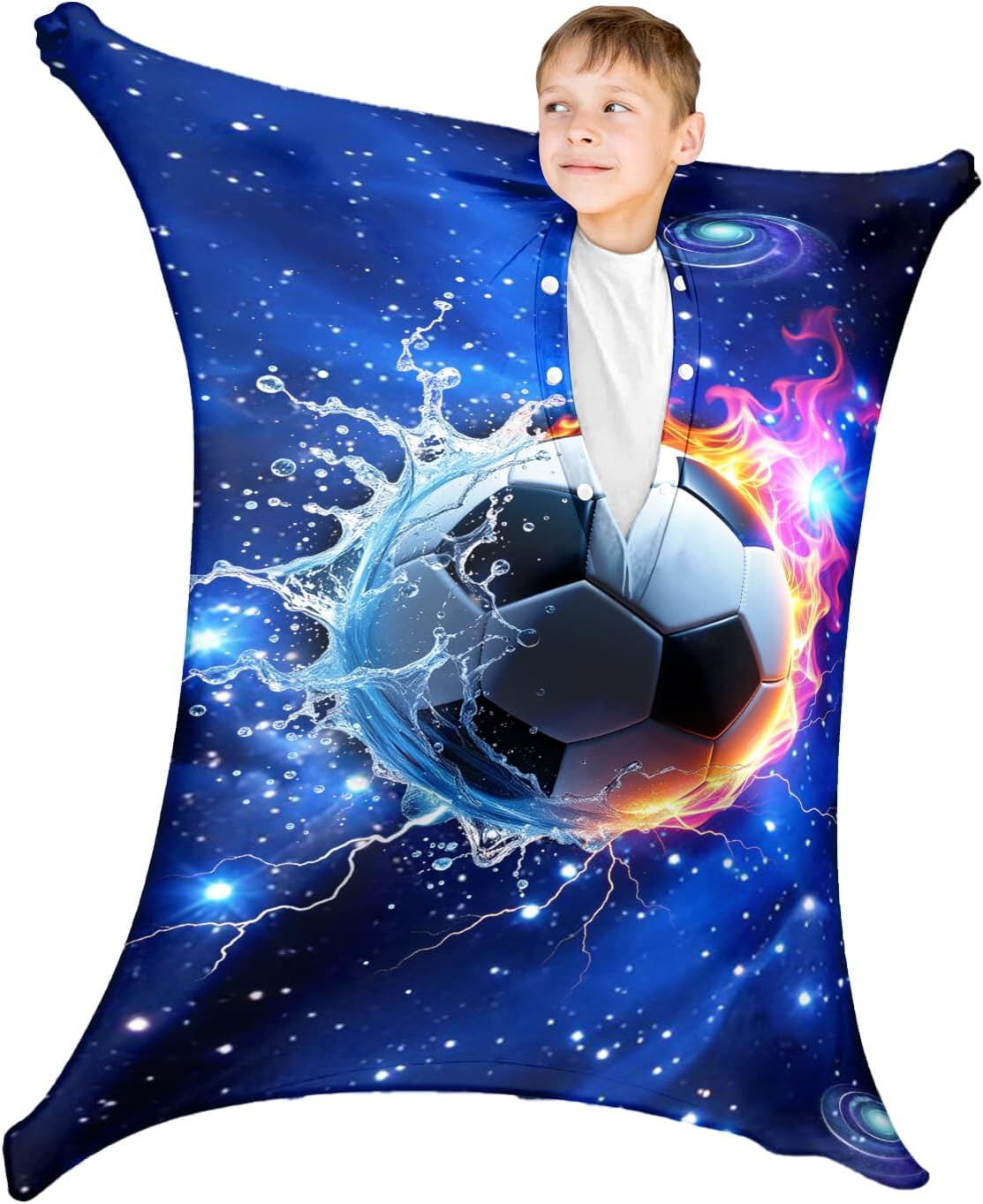 Autism Football Movement Stretchy Sensory Body Socks - ADHD and Improve Sensory Processing Sox - Help Children with Autism (Medium)