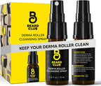 The Beard Club Derma Roller Cleansing Spray - Clean and Prolong Derma Roller Life - 0.5oz