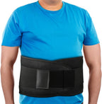 PAZAPO Back Brace Lumbar Support Belt for Lower Back Pain Relief - Waist Belt for Men and Women - Plus Size Back Brace for Sciatica, Herniated Disc,Black,5XL(Waistline:55-65Inch)