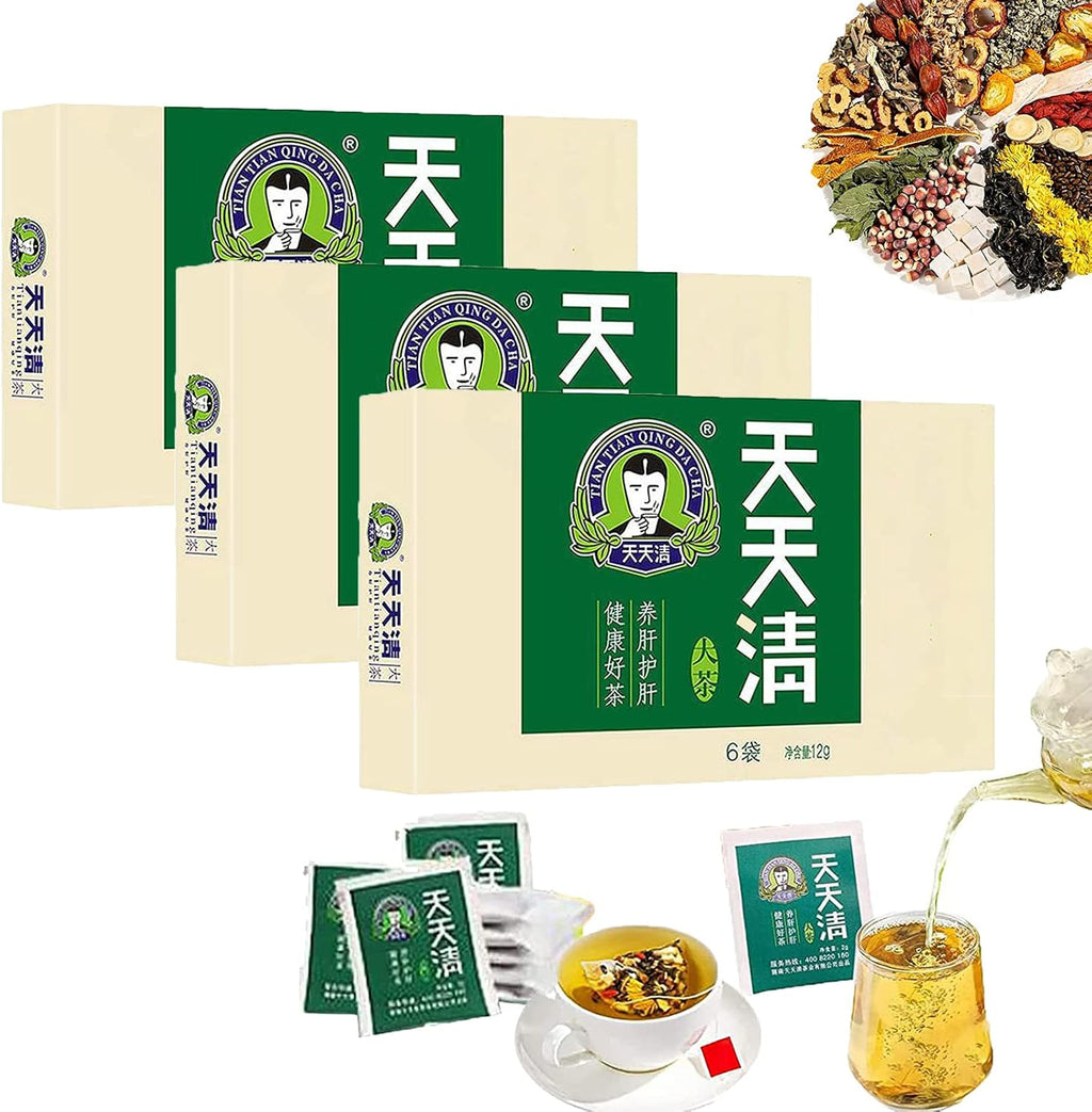 FETNHU Everyday Nourishing Liver Tea, Tian Tian Qing Da Cha (3Box)