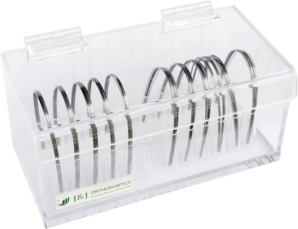 J&J Ortho Orthodontic Arch Wire Holder Organizer Box with Lid (12 sizes)