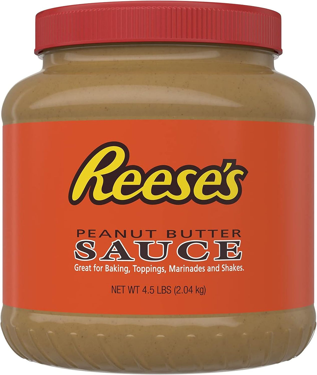 REESE'S Peanut Butter Sauce, 4.5 lb Bulk Jars (6 Count)