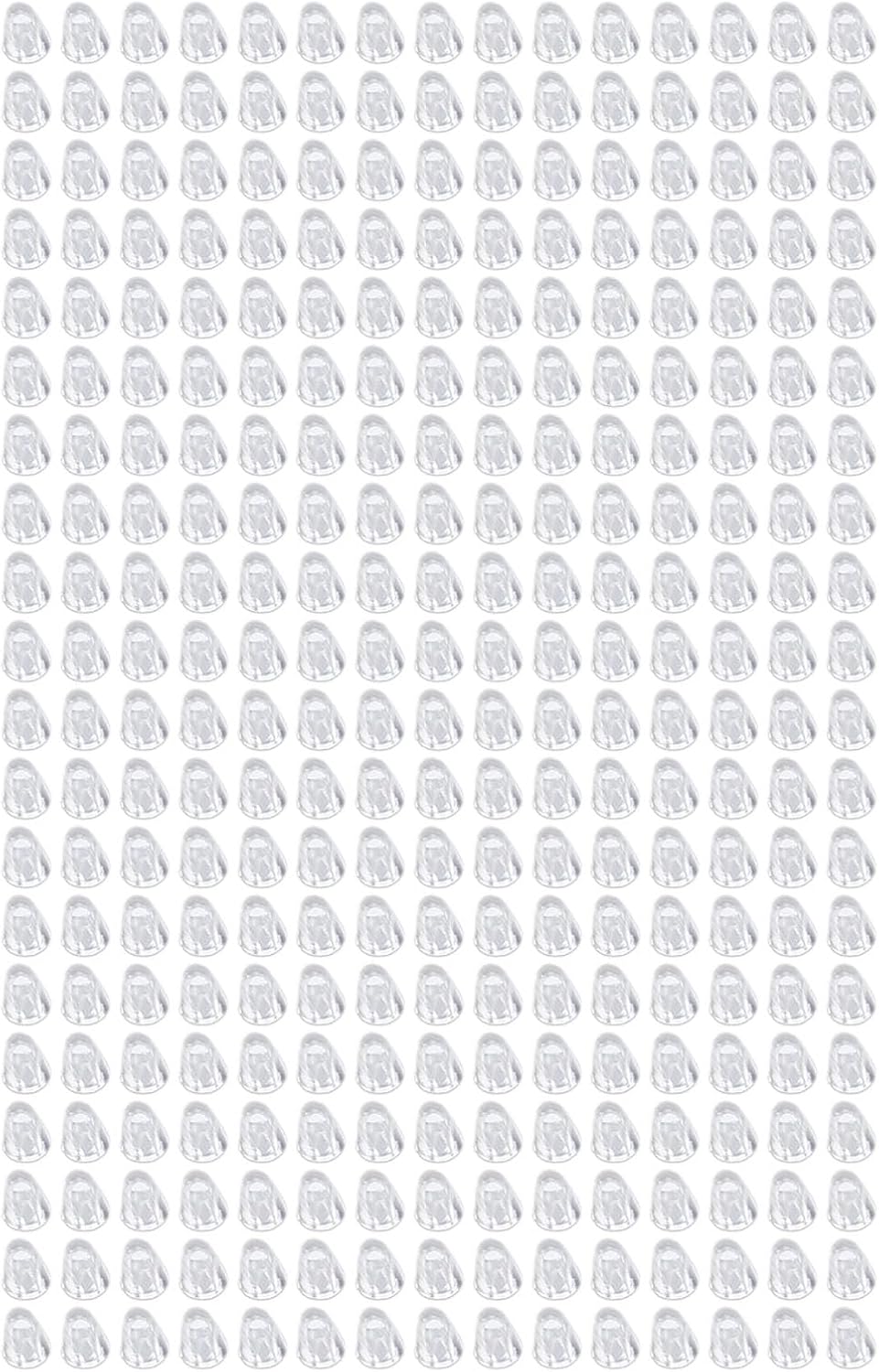 Eyeglasses Nose Pads, 300 Pcs Upgraded Soft Silicone Air Chamber Eyeglass Nose Pads, Rimless Glasses Screw Number 14 Silicone Eyeglass Framless Screw Hood Cover