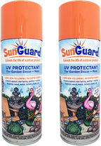 SUNGUARD UV Protectant Spray for Outdoor Decor, Furniture & More (2-Pack) Prevents Fading Peeling and Cracking