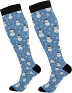 Wusikd Heartbeat Symbol Compression Socks for Women and Men Circulation Black Long Socks for Athletic Running 1
