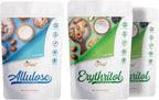 All Purpose Sweeteners: Erythritol 2-Pack & Allulose 1-Pack. Total Servings 342; Zero Calorie Sweeteners, Sugar-Free Substitute for Baking, Smoothies, Coffee; Low Carb Keto Diet Friendly Food | ERY2–ALU1–MPK3, 1LB/Each