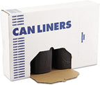 Boardwalk BWK519 SH-Grade Repro Can Liners, 38 "x 58", 60gal, 1.2mil, Black, 10 Bags per Roll (Case of 10 Rolls)