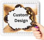 Burn Away Edible Photo Image Cake Topper 8x 10 Personalized Frosting Topper Sheet and Wafer Paper Cake Decoration