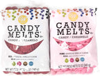 Bundle of Wilton Candy Melts, Red and Pink, 12 Ounces Each