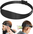 AOMGD Neckline Shaving Template and Adjustable Hair Trimming Guide,DIY Self Haircutting System, Shaving and Keeping a Clean and Straight Neck Hairline,Easy Use Tool Soft Portable (Black)