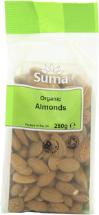 Suma Organic Almonds 250 g (Pack of 6)