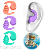 Kids Swimming Ear Plugs,3 Pairs Waterproof Reusable Silicone Child Swim Earplugs for Swimming Surfing Bathing Showering,Small Children Water Ear Plugs Suitable for Boys and Girls (Kids 4-12 Years Old)