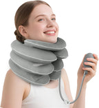 Inflatable Neck Stretcher Cervical Traction Device, Adjustable Neck Brace for Instant Neck Pain Relief, Neck Decompression at Home, Support for Pinched Nerve & Neck Extender Pillow
