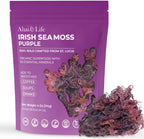 Purple Sea Moss Raw Organic| Makes 80oz of Gel - 100% Wild Crafted| Non-GMO Sun-Dried Mineral Rich Super Food for Energy| Booster Healthy, Immunity Digestion (4oz)