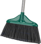 Broom Outdoor Indoor Commercial Broom with 50 inches Long Handle,Perfect for Home Courtyard Garage Kitchen Office Lobby Room Floor(Black)