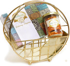 Jaiccha Ghasitaram Half Moon Metal Basket of Mix Dryfruits, Assorted Bites|Gift for Diwali Gifts,Holi,Rakhi,Valentine,Christmas,Birthday,Anniversary,Her,Him|