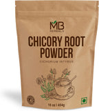 MB Herbals Instant Chicory Root Powder 1 lb / 16 oz (454 Gram) | Roasted | Non-GMO | Gluten Free | Dissolves Instantly in Hot Water or Milk