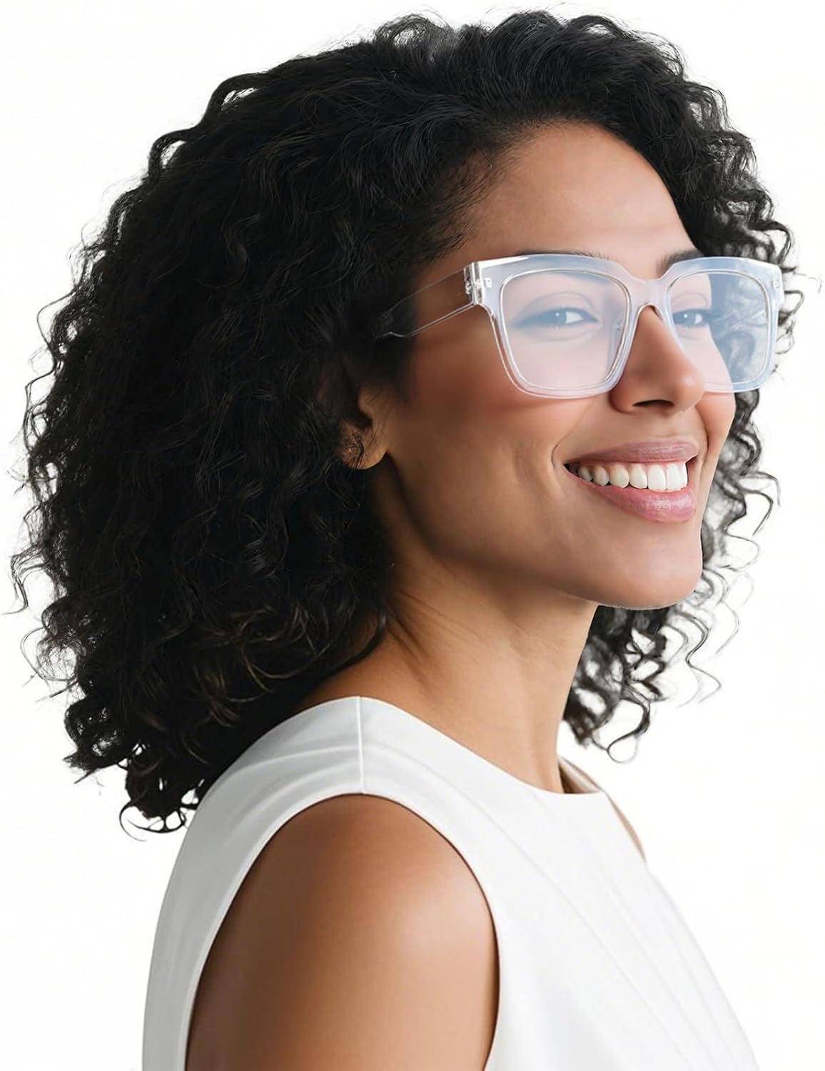 OCCI CHIARI Large Frame Reading Glasses for Women Retro Square Readers