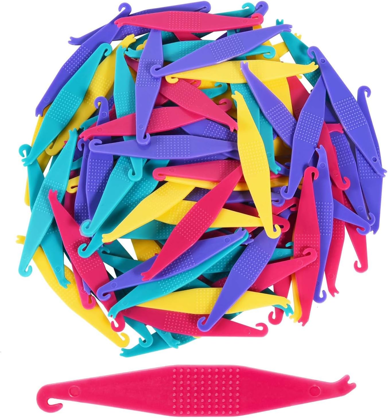 SenseYo 50 Pcs Colorful Dental Elastic Braces Rubber Band Tool for Orthodontic Braces
