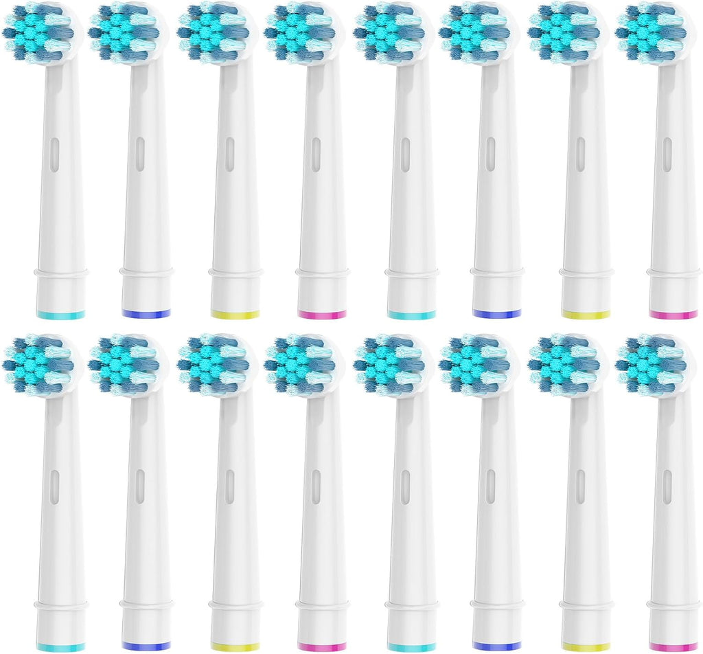 16pcs Kids Replacement Heads Compatible with Braun Oral B Kids Electric Toothbrush, Ultra Soft Bristles