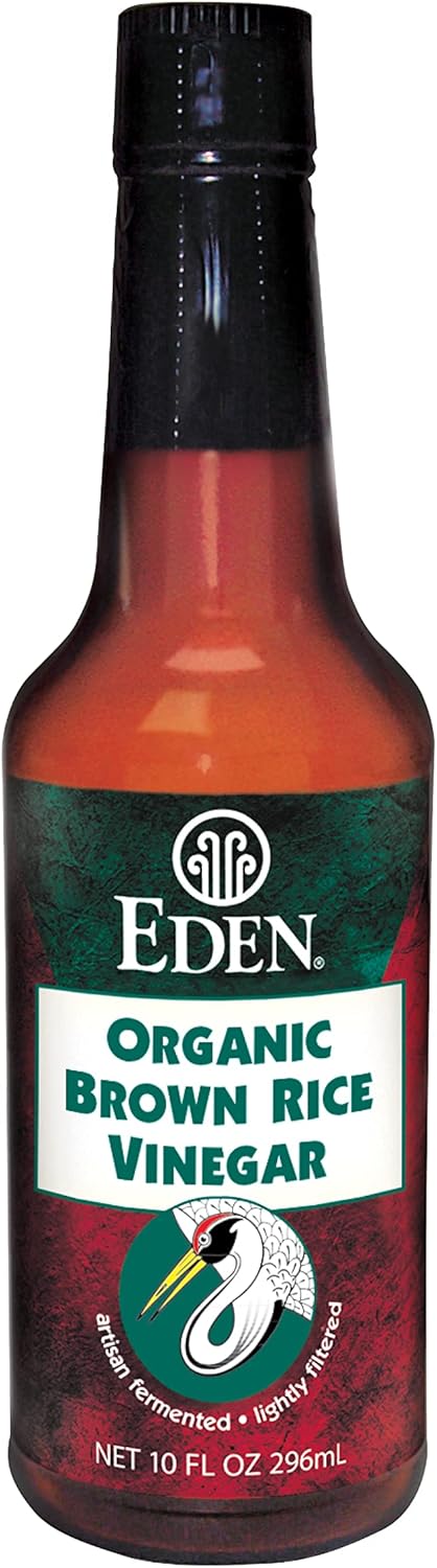Eden Organic Brown Rice Vinegar, 10 fl oz Amber Glass, Imported