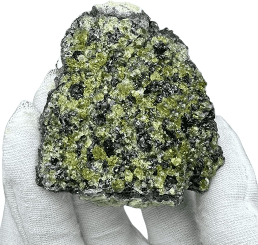 Natural Olivine Peridot Crysta,Raw Stone,| Raw Green Rock Crystal Mineral Specimen,Rough Gemstone Healing Crystal Home Room Decor,150~200g