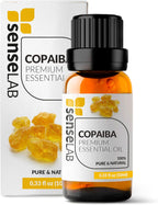 SenseLAB Copaiba Essential Oil - Skin Care and Essential Oils Fragrance Mixing - Massage Oil - 100% Pure Extract Copaiba Oil Therapeutic Grade for Aromatherapy Diffuser (10 ml)