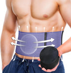 BLITZU Umbilical Hernia Belt for Men & Women, Abdominal Binder Adjustable Truss Support with 2 Compression Pads for Naval, Ventral, Incisional, Epigastric, Belly Button Hernias, Pre Post Surgery XXL