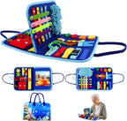 Fidget Blanket Dementia Activities for Seniors,Puzzle Games for Dementia, Alzheimers Products for Elderly, Fidget Sensory Toys for Alzheimers, Anxiety Relief Board Cognitive Matching Shape