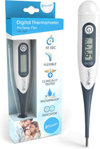 iProven Oral Thermometer, Measures in 10 seconds with flexible tip and fever alarm, Digital Medical Thermometer for adults, kids and toddlers - DTR-1221A