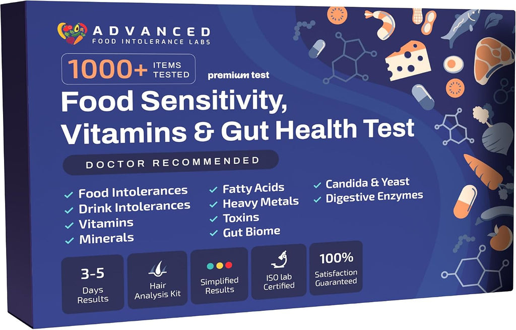 AFIL 1000+ Foods, Drinks, Vitamins, Gut, At-Home Wellness Test Kit, Trusted Hair Analysis for Adults & Kids, At-Home Health Non-Invasive, Gluten, Dairy Health Wellness Indicators