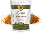 Organic Way Premium Cinnamon Cassia Cut & Sifted (Cinnamomum cassia) - Adds Flavour & Aroma | Organic & Kosher Certified | Vegan, Non GMO & Gluten Free | USDA Certified | Origin - India (1LBS / 16OZ)