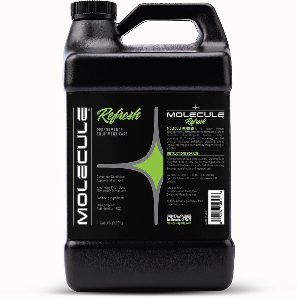 Molecule Refresh | Performance Apparel Care | Cleans and Deodorizes Racing Suites & Technical Fabrics | Signature Fresh Scent | 1 Gallon