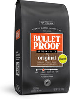 Bulletproof Original Medium Roast Whole Bean Decaf Coffee, Clean Coffee Tested for Toxins, Sustainably Sourced, 12 Ounces