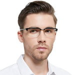 OCCI CHIARI Large Reading Glasses Men Stylish Readers Clear Lens 1.0 1.25 1.5 1.75 2.0 2.25 2.5 2.75 3.0 3.5 4.0 5.0 6.0