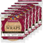 Toufayan Wheat 12” Sandwich Wraps | Bulk Foodservice – Soft, Flexible Tortillas for Wraps, Burritos & Catering (6 Pack)