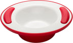 NRS Healthcare Red/White Soft Grip Keep Warm Thermo Bowl