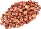 ZenQ 1 lb Gold Sandstone Tumbled Stone Chips Crushed Crystal Quartz Pieces
