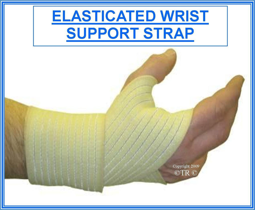 Proline Wrist Wrap Elasticated Strap, Beige, One Size