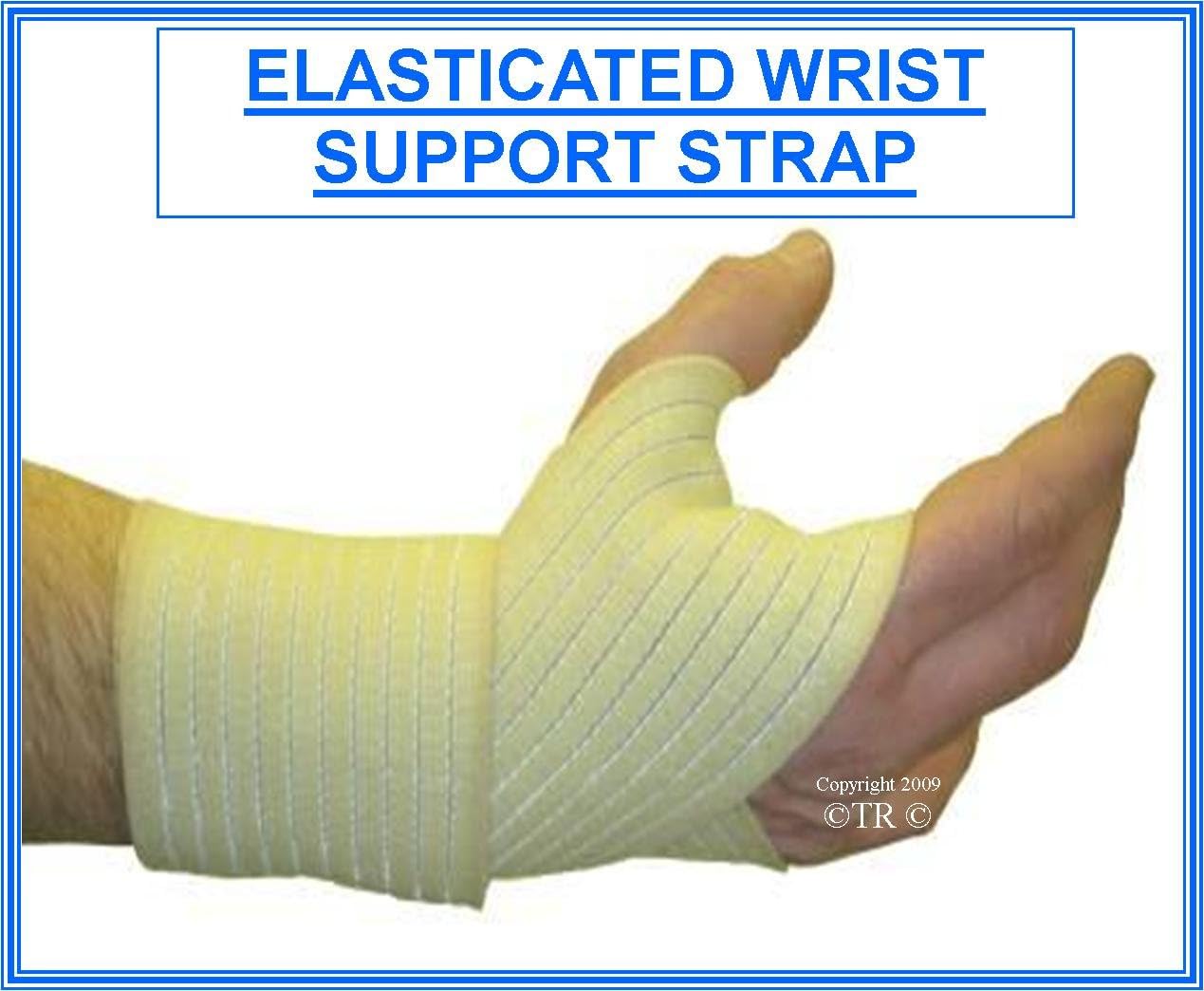 Proline Wrist Wrap Elasticated Strap, Beige, One Size