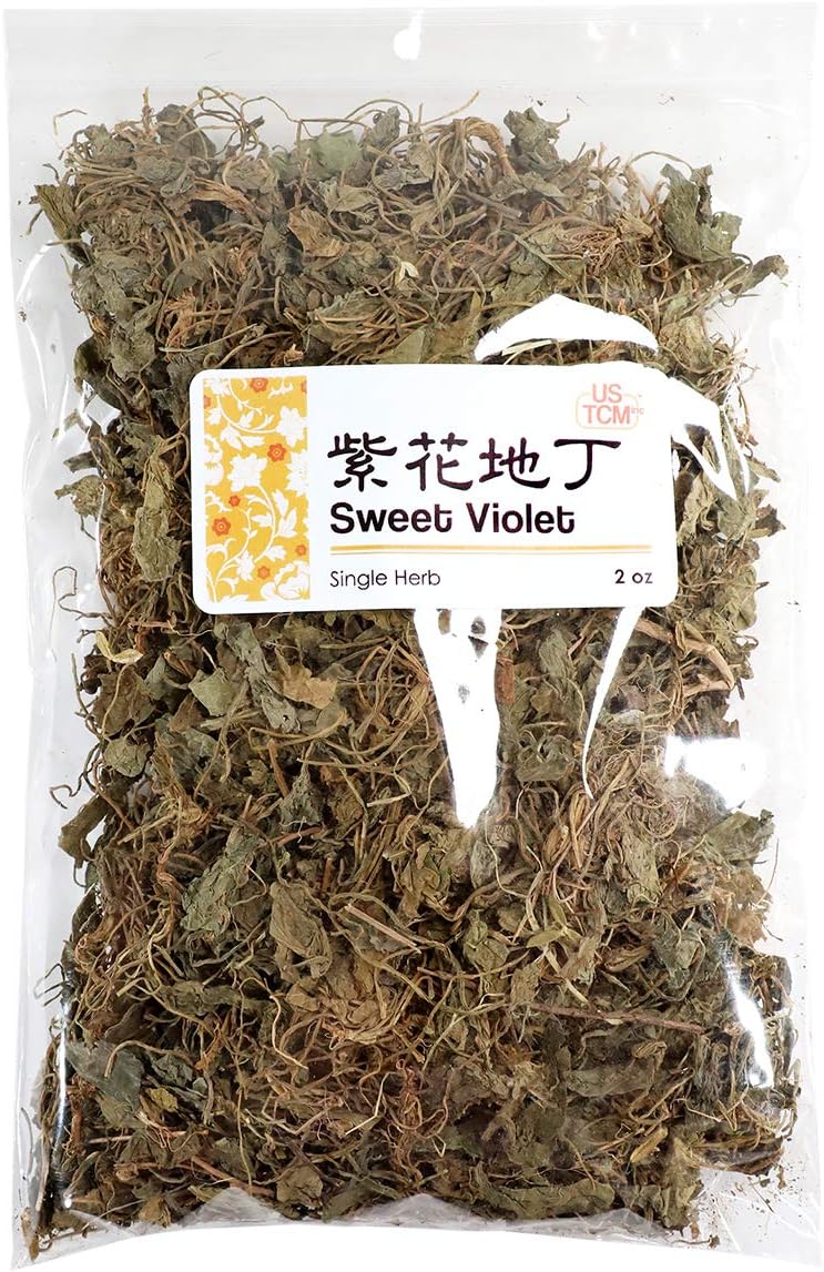 New Packaging Sweet Violet Herba Violae Zi Hua Di Ding 紫花地丁 2 oz
