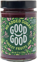 Good Good Forest Fruit Jam - No Added Sugar - Low Calorie - Gluten Free and Vegan - Diabetic and Keto Friendly - 12oz / 330g (Pack of 1)