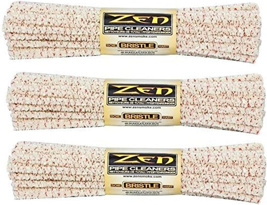 Zen Bundles Zen Pipe Cleaners Hard Bristle, 132 Count (Pack of 3),Yellow